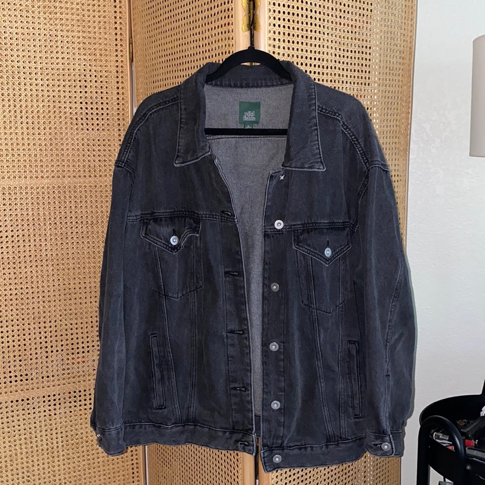 Wild Fable Black denim jean jacket